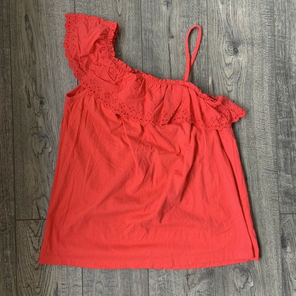EUC GAP Kids Ruffle One-Shoulder Tank Top | XXL